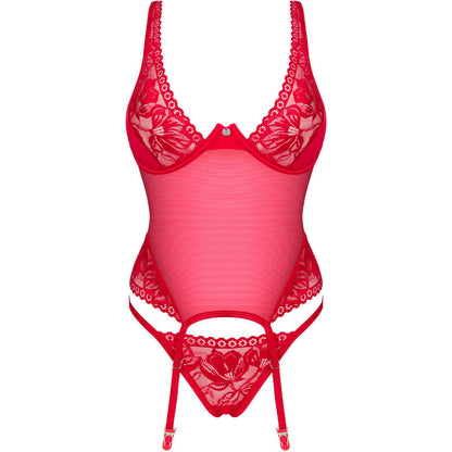 OBSESSIVE - LACELOVE KORSETT ROT XS/S