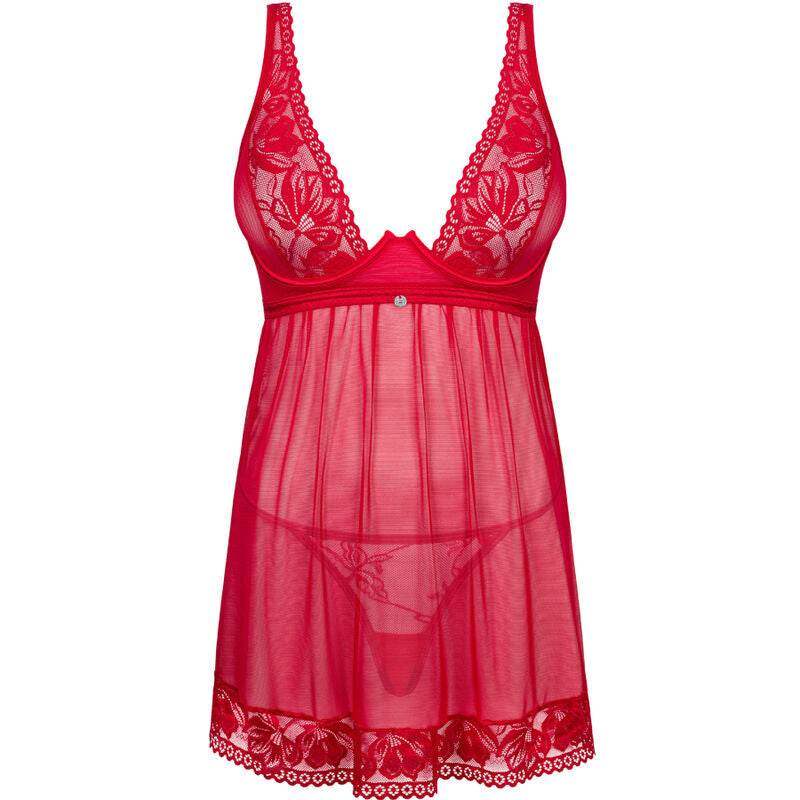 OBSESSIVE - LACELOVE BABYDOLL & THONG ROT XS/S - Vanelion Paradise