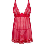 OBSESSIVE - LACELOVE BABYDOLL & THONG ROT XS/S - Vanelion Paradise