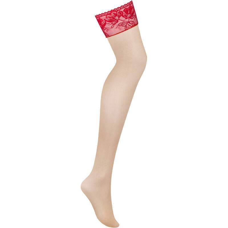 OBSESSIVE - LACELOVE ROTE SPITZENSTRUMPFHOSE XS/S - Vanelion Paradise
