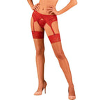 OBSESSIVE - LACELOVE ROTE SPITZENSTRUMPFHOSE XS/S - Vanelion Paradise