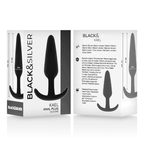 BLACK&SILVER - KAEL SILIKON ANALPLUG MIT MITTLEREM GRIFF - Vanelion Paradise
