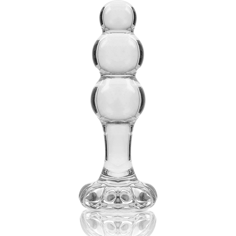 NEBULA SERIES BY IBIZA - MODELL 1 STECKER BOROSILIKATGLAS TRANSPARENT 10.5 CM -O- 3 CM - Vanelion Paradise