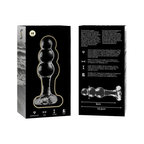 NEBULA SERIES BY IBIZA - MODELL 1 STECKER BOROSILIKATGLAS TRANSPARENT 10.5 CM -O- 3 CM - Vanelion Paradise
