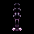NEBULA SERIES BY IBIZA - MODELL 1 ANALPLUG BOROSILIKATGLAS ROSA 10.5 CM -O- 3 CM