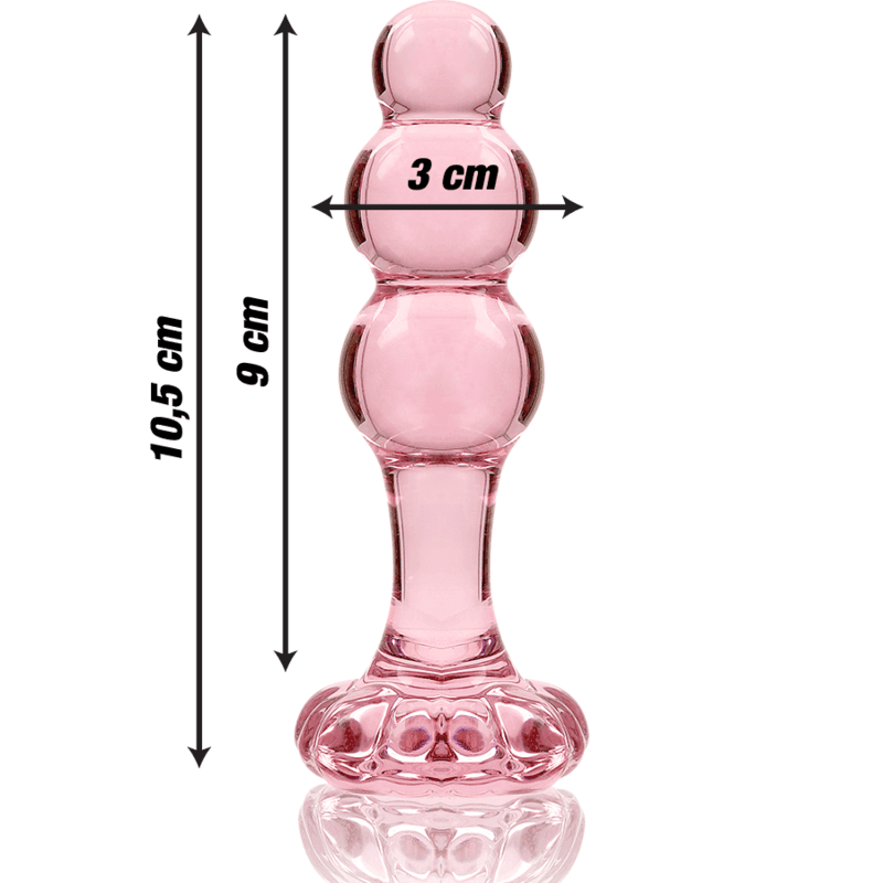 NEBULA SERIES BY IBIZA - MODELL 1 STECKER BOROSILIKATGLAS TRANSPARENT 10.5 CM -O- 3 CM - Vanelion Paradise
