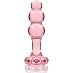 NEBULA SERIES BY IBIZA - MODELL 1 ANALPLUG BOROSILIKATGLAS ROSA 10.5 CM -O- 3 CM