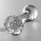 NEBULA SERIES BY IBIZA - MODELL 2 ANALPLUG BOROSILIKATGLAS KLAR 11 CM -O- 3.5 CM - Vanelion Paradise
