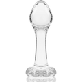 NEBULA SERIES BY IBIZA - MODELL 2 ANALPLUG BOROSILIKATGLAS KLAR 11 CM -O- 3.5 CM - Vanelion Paradise