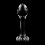 NEBULA SERIES BY IBIZA - MODELL 2 ANALPLUG BOROSILIKATGLAS KLAR 11 CM -O- 3.5 CM - Vanelion Paradise