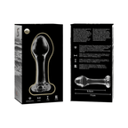 NEBULA SERIES BY IBIZA - MODELL 2 ANALPLUG BOROSILIKATGLAS KLAR 11 CM -O- 3.5 CM - Vanelion Paradise