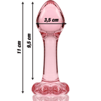 NEBULA SERIES BY IBIZA - MODELL 2 ANALPLUG BOROSILIKATGLAS KLAR 11 CM -O- 3.5 CM - Vanelion Paradise