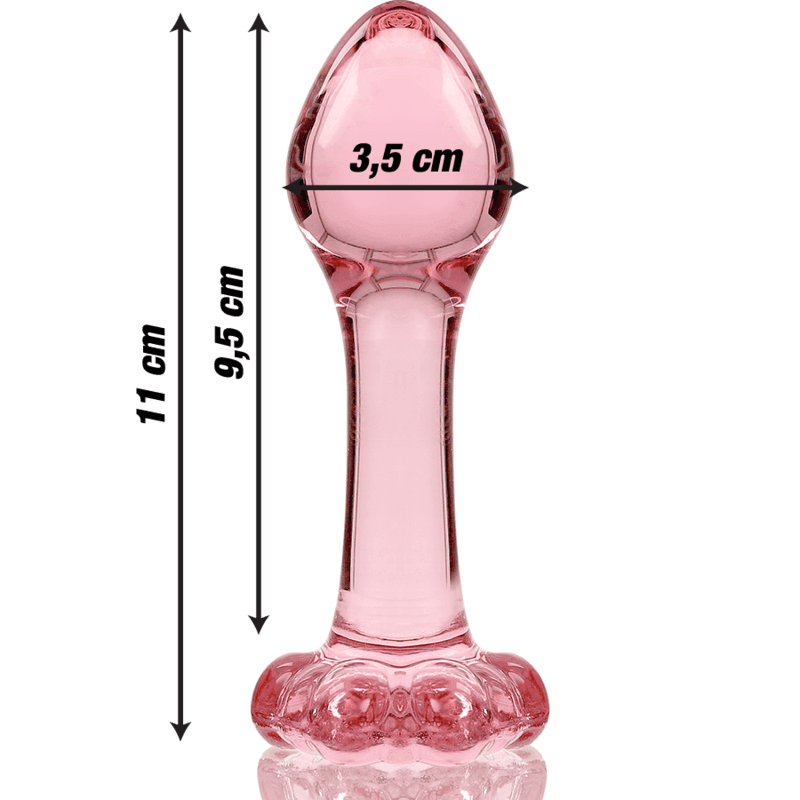 NEBULA SERIES BY IBIZA - MODELL 2 ANALPLUG BOROSILIKATGLAS KLAR 11 CM -O- 3.5 CM - Vanelion Paradise