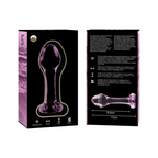 NEBULA SERIES BY IBIZA - MODELL 2 ANALPLUG BOROSILIKATGLAS KLAR 11 CM -O- 3.5 CM - Vanelion Paradise