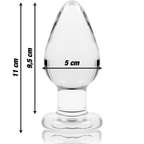 NEBULA SERIES BY IBIZA - MODELL 3 ANALPLUG BOROSILIKATGLAS TRANSPARENT 11 CM -O- 5 CM - Vanelion Paradise