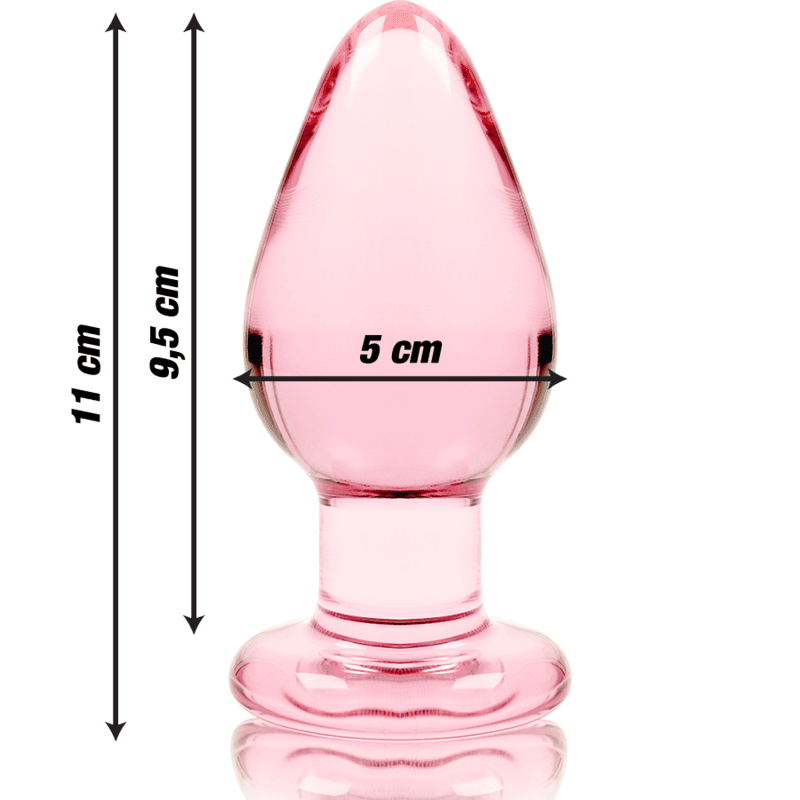 NEBULA SERIES BY IBIZA - MODELL 3 ANALPLUG BOROSILIKATGLAS TRANSPARENT 11 CM -O- 5 CM - Vanelion Paradise