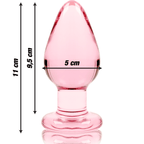 NEBULA SERIES BY IBIZA - MODELL 3 ANALPLUG BOROSILIKATGLAS TRANSPARENT 11 CM -O- 5 CM - Vanelion Paradise