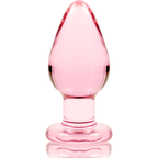 NEBULA SERIES BY IBIZA - MODELL 3 ANALPLUG BOROSILIKATGLAS ROSA 11 CM -O- 5 CM