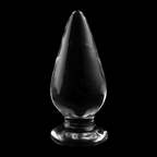 NEBULA SERIES BY IBIZA - MODELL 4 ANALPLUG BOROSILIKATGLAS KLAR 11 CM -O- 5 CM - Vanelion Paradise