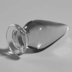NEBULA SERIES BY IBIZA - MODELL 4 ANALPLUG BOROSILIKATGLAS KLAR 11 CM -O- 5 CM - Vanelion Paradise