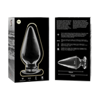 NEBULA SERIES BY IBIZA - MODELL 4 ANALPLUG BOROSILIKATGLAS KLAR 11 CM -O- 5 CM - Vanelion Paradise
