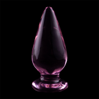 NEBULA SERIES BY IBIZA - MODELL 4 ANALPLUG BOROSILIKATGLAS ROSA 11 CM -O- 5 CM