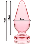 NEBULA SERIES BY IBIZA - MODELL 4 ANALPLUG BOROSILIKATGLAS KLAR 11 CM -O- 5 CM - Vanelion Paradise