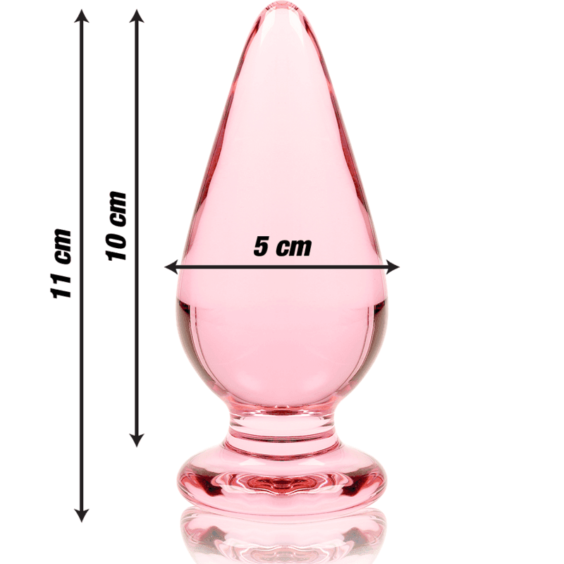NEBULA SERIES BY IBIZA - MODELL 4 ANALPLUG BOROSILIKATGLAS KLAR 11 CM -O- 5 CM - Vanelion Paradise