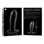 NEBULA SERIES BY IBIZA - MODELL 5 ANALPLUG BOROSILIKATGLAS KLAR 12.5 CM -O- 3.5 CM - Vanelion Paradise