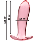 NEBULA SERIES BY IBIZA - MODELL 5 ANALPLUG BOROSILIKATGLAS KLAR 12.5 CM -O- 3.5 CM - Vanelion Paradise
