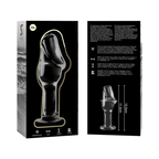 NEBULA SERIES BY IBIZA - MODELL 6 ANALPLUG BOROSILIKATGLAS KLAR 12.5 CM -O- 4 CM - Vanelion Paradise