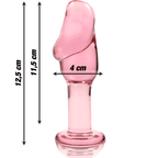 NEBULA SERIES BY IBIZA - MODELL 6 ANALPLUG BOROSILIKATGLAS KLAR 12.5 CM -O- 4 CM - Vanelion Paradise