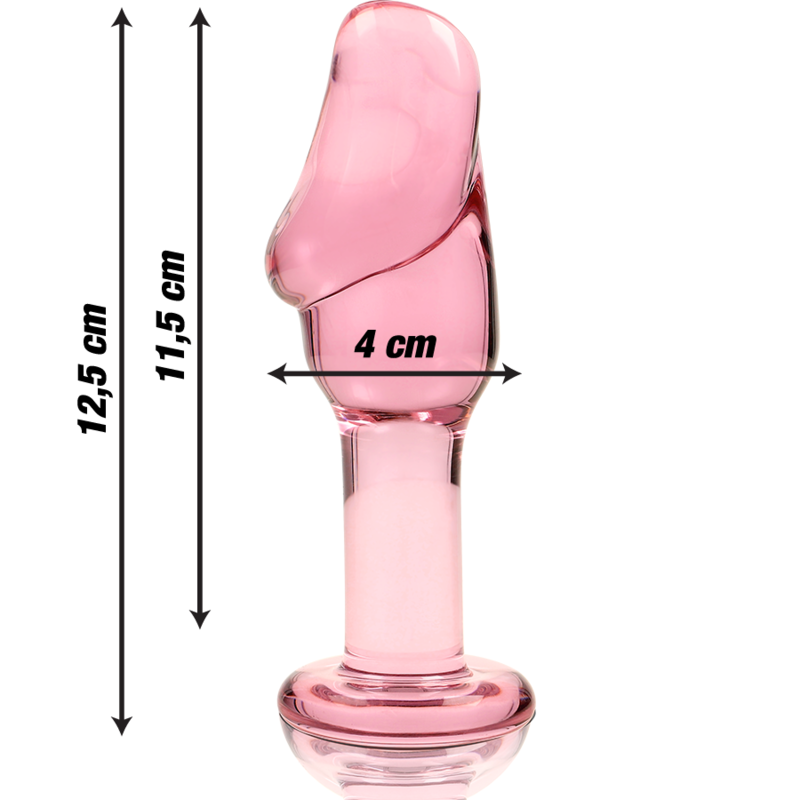 NEBULA SERIES BY IBIZA - MODELL 6 ANALPLUG BOROSILIKATGLAS KLAR 12.5 CM -O- 4 CM