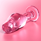 NEBULA SERIES BY IBIZA - MODELL 6 ANALPLUG BOROSILIKATGLAS KLAR 12.5 CM -O- 4 CM - Vanelion Paradise