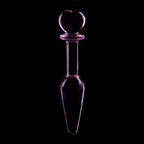 NEBULA SERIES BY IBIZA - MODELL 7 ANALPLUG BOROSILIKATGLAS ROSA 13.5 CM -O- 3 CM