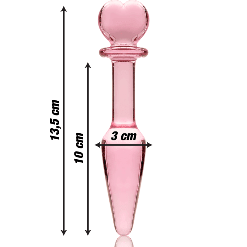 NEBULA SERIES BY IBIZA - MODEL 7 ANALPLUG BOROSILIKATGLAS KLAR 13.5 CM -O- 3 CM - Vanelion Paradise