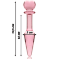 NEBULA SERIES BY IBIZA - MODEL 7 ANALPLUG BOROSILIKATGLAS KLAR 13.5 CM -O- 3 CM - Vanelion Paradise
