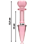 NEBULA SERIES BY IBIZA - MODEL 7 ANALPLUG BOROSILIKATGLAS KLAR 13.5 CM -O- 3 CM - Vanelion Paradise