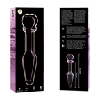 NEBULA SERIES BY IBIZA - MODEL 7 ANALPLUG BOROSILIKATGLAS KLAR 13.5 CM -O- 3 CM - Vanelion Paradise
