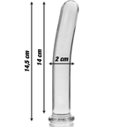 NEBULA SERIES BY IBIZA - MODELL 8 DILDO BOROSILIKATGLAS KLAR 14.5 CM -O- 2 CM - Vanelion Paradise