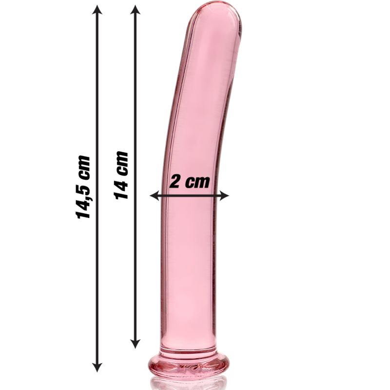 NEBULA SERIES BY IBIZA - MODELL 8 DILDO BOROSILIKATGLAS KLAR 14.5 CM -O- 2 CM