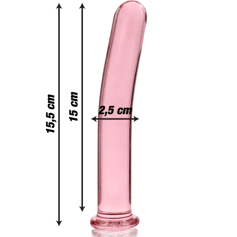 NEBULA SERIES BY IBIZA - MODELL 9 DILDO BOROSILIKATGLAS KLAR 15.5 CM -O- 2.5 CM - Vanelion Paradise