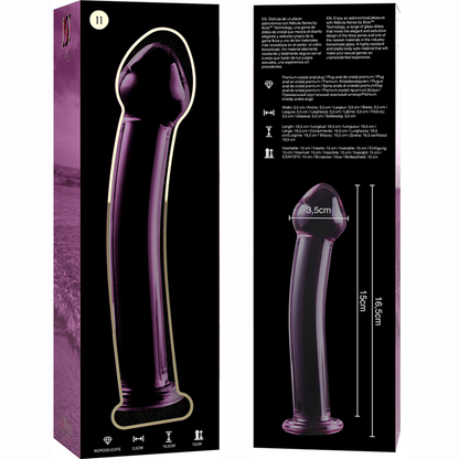 NEBULA SERIES BY IBIZA - MODELL 11 DILDO BOROSILIKATGLAS KLAR 16 CM -O- 3 CM