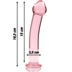 NEBULA SERIES BY IBIZA - MODELL 11 DILDO BOROSILIKATGLAS ROSA 16 CM -O- 3 CM