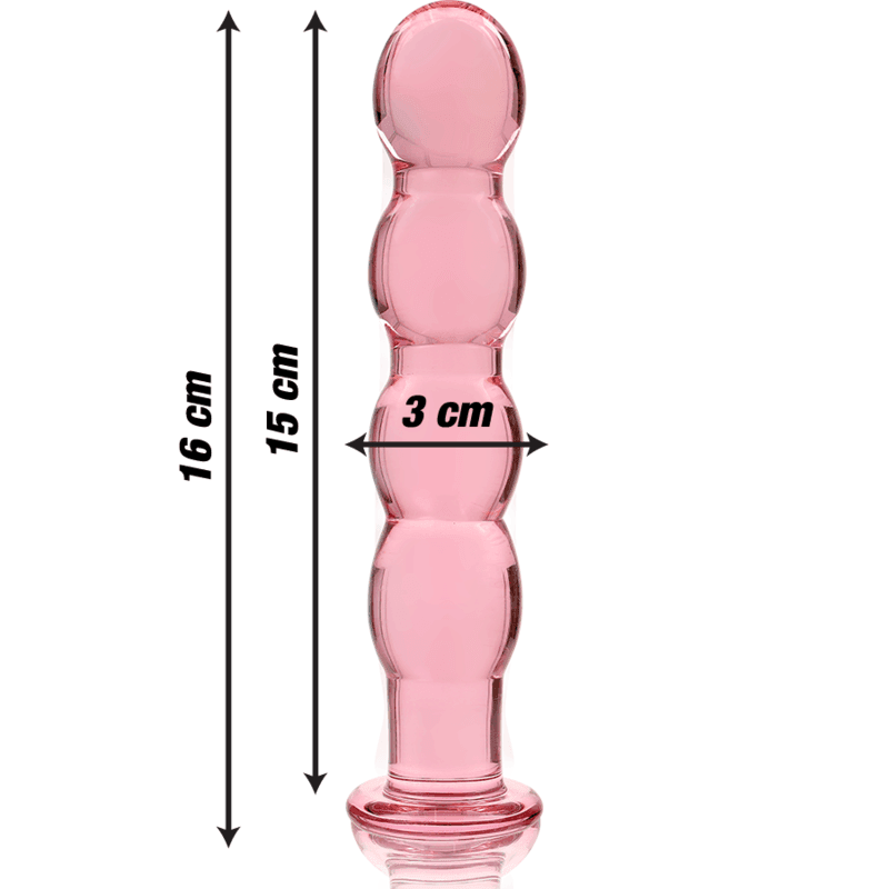 NEBULA SERIES BY IBIZA - MODELL 10 DILDO BOROSILIKATGLAS KLAR 16.5 CM -O- 3.5 CM - Vanelion Paradise