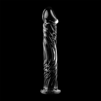 NEBULA SERIES BY IBIZA - MODELL 12 DILDO BOROSILIKATGLAS KLAR 17 CM -O- 3.5 CM - Vanelion Paradise
