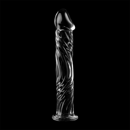 NEBULA SERIES BY IBIZA - MODELL 12 DILDO BOROSILIKATGLAS KLAR 17 CM -O- 3.5 CM