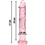 NEBULA SERIES BY IBIZA - MODELL 12 DILDO BOROSILIKATGLAS KLAR 17 CM -O- 3.5 CM - Vanelion Paradise