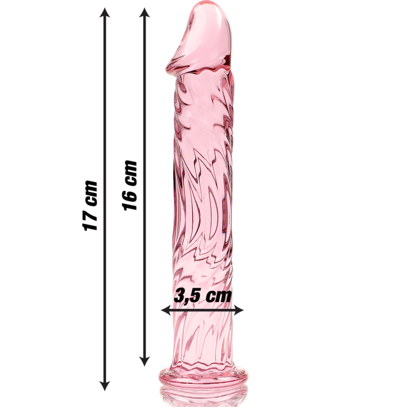 NEBULA SERIES BY IBIZA - MODELL 12 DILDO BOROSILIKATGLAS KLAR 17 CM -O- 3.5 CM