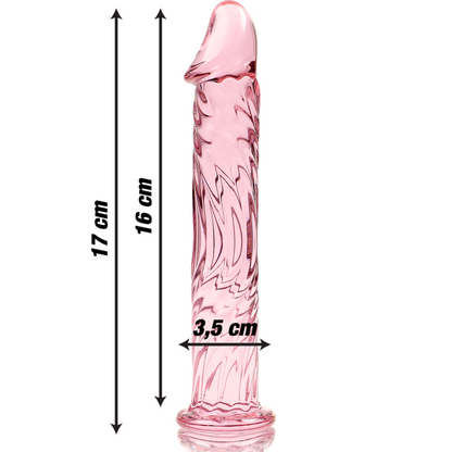 NEBULA SERIES BY IBIZA - MODELL 12 DILDO BOROSILIKATGLAS KLAR 17 CM -O- 3.5 CM